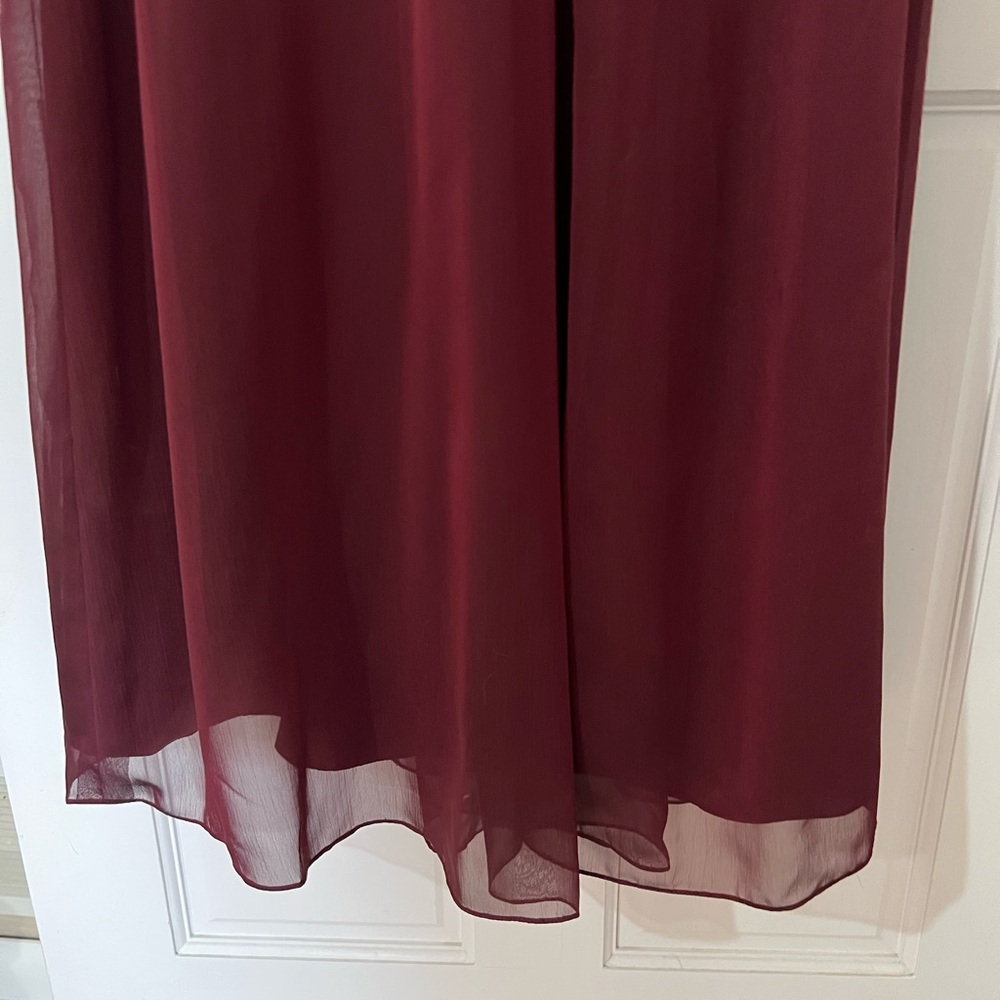 Belsoie Burgundy Gown - Picture 3 of 8